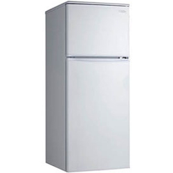 Danby Designer DFF1144W 11 cu. ft. Refrigerator with Wire Shelves, Crisper & Canstor Beverage Dispenser