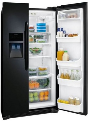 Frigidaire FFHS2313LE 22.6 cu. ft. Side By Side Refrigerator, Ready-Select Controls, PureSource 3 Water Filtration, Energy Saver Plus, Control Lock Option