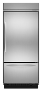 KitchenAid KBRC36FTS Architect Built-In Bottom Freezer Refrigerator, Stainless, Right