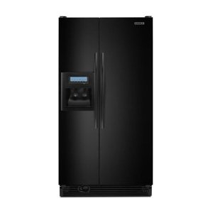 KitchenAid Architect II KSCK25FVBL 24.5 cu. ft. Counter Depth Side by Side Refrigerator, Gallon Door Storage, Humidity-Controlled Crisper,External Ice/Water Dispenser with PuR Filtration, Black