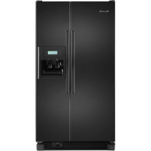 KitchenAid Architect II KSRG25FVBL 25.3 cu. ft. Side by Side Refrigerator, Humidity Controlled Crisper, External Ice/Water Dispenser, In-Door-Ice, FreshChill Temperature Management, Black