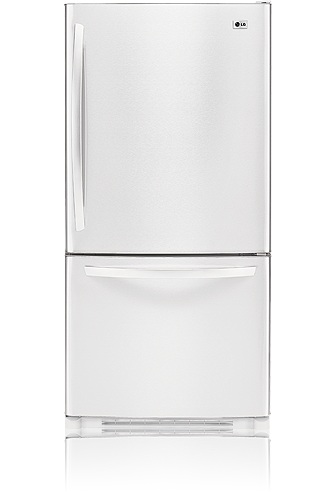 LG LDC22720SW 22.4 cu. ft. Bottom Freezer Refrigerator, Ice Maker, Smooth White