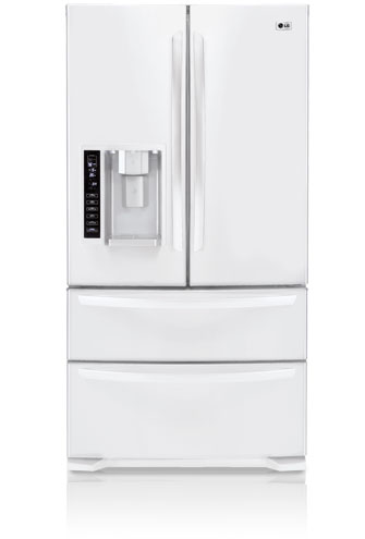 Lg Lmx25984sw 24 7 Cu Ft 4 Door French Door Refrigerator Smooth White