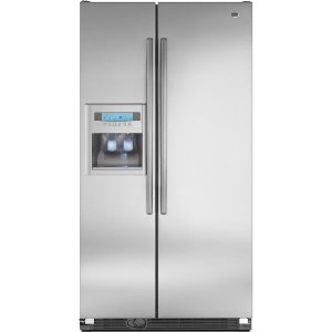 Maytag MCD2358WEM 23.1 cu. ft. Cabinet Depth Side-by-Side Refrigerator, Door-Mounted Ice Dispenser, 3 Slide-Out Spillguard Glass Shelves, Gallon Door Storage, Humidity-Controlled Crisper, Adjusti-Temp Deli Drawer
