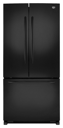 Maytag MFF2258VEB 22.0 cu. ft. French Door Refrigerator, Adjustable Spill-Catcher Glass Shelves, Pick-Off Gallon-Plus Door Bins, Automatic Moisture Control, Electronic Dual Cool System