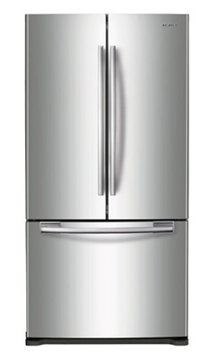 Samsung RF217ACRS 20.0 cu. ft. Bottom Freezer Refrigerator, Twin Cooling System, Power Freeze/Cool, LED Lighting, Ice Maker, 33
