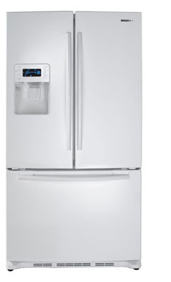 Samsung RF267AEWP 26 cu. ft. French Door Refrigerator, Twin Cooling System, Power Freeze, EZ Open Handle, Cool Tight Door, Surround Air Flow