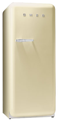 Smeg FAB28UP 9.22 cu. ft. 50's Style Refrigerator, Antibacterial Interior, Ice Compartment, Adjustable Glass Shelves