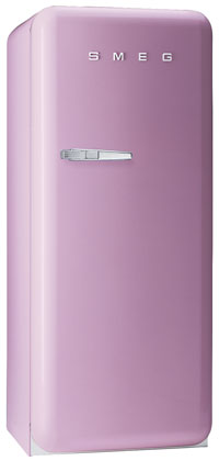 Smeg FAB28URO 9.22 cu. ft. 50's Style Refrigerator, Antibacterial Interior, Ice Compartment, Adjustable Glass Shelves