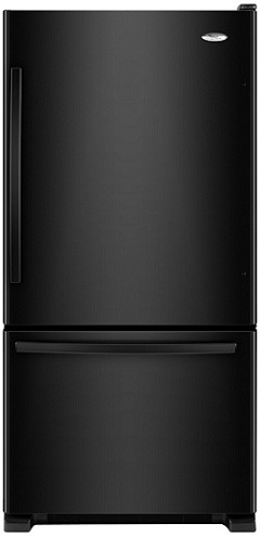 Whirlpool Gold GB9FHDXWB 18.5 cu. ft. Bottom-Freezer Refrigerator, 5 Spillproof Glass Shelves, Clear Humidity-Controlled Crisper, Slide-Out Freezer Drawer, Factory Installed Automatic Ice Maker